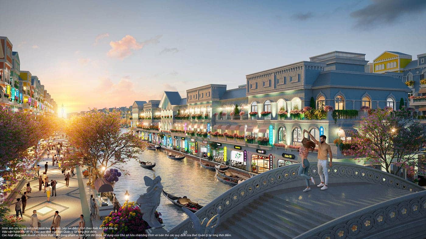 Phối cảnh của phân khu The Venice tại Mega Grand World.