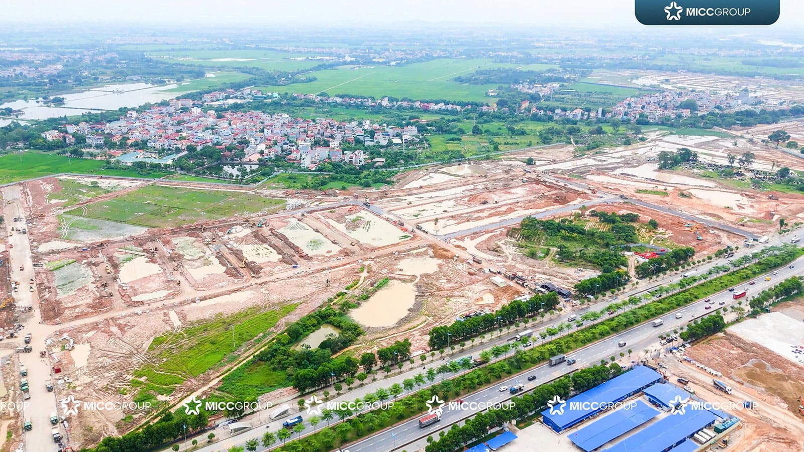 .Hình ảnh tiến độ xây dựng dự án Vinhomes Global Gate vào tháng 09 năm 2024.